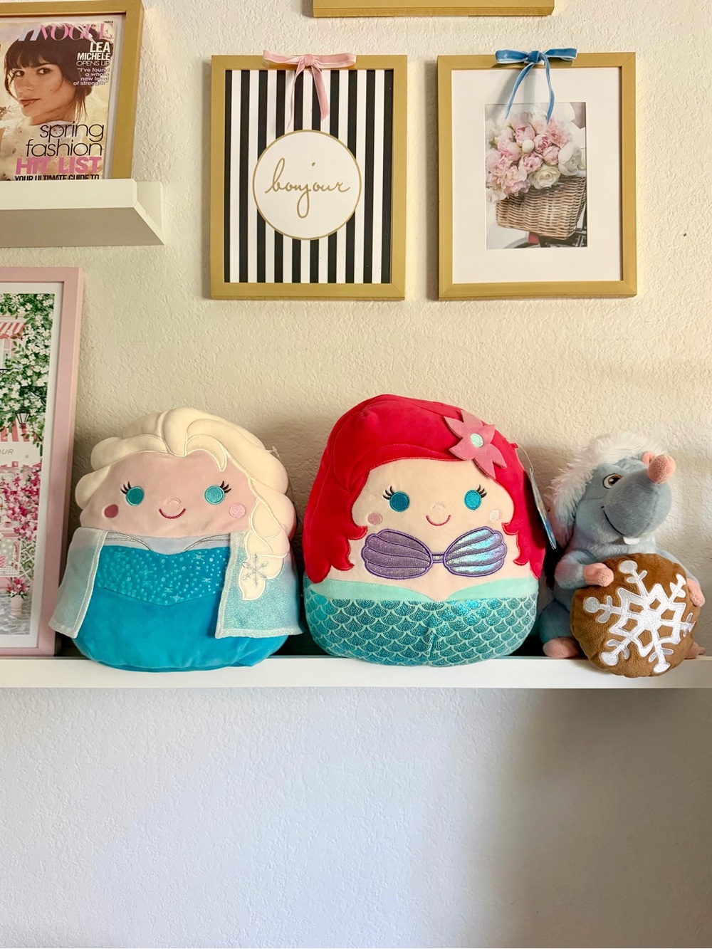 Set of 3 plushies: Includes 2 Squishmallows & a Ratatouille Disney Plush